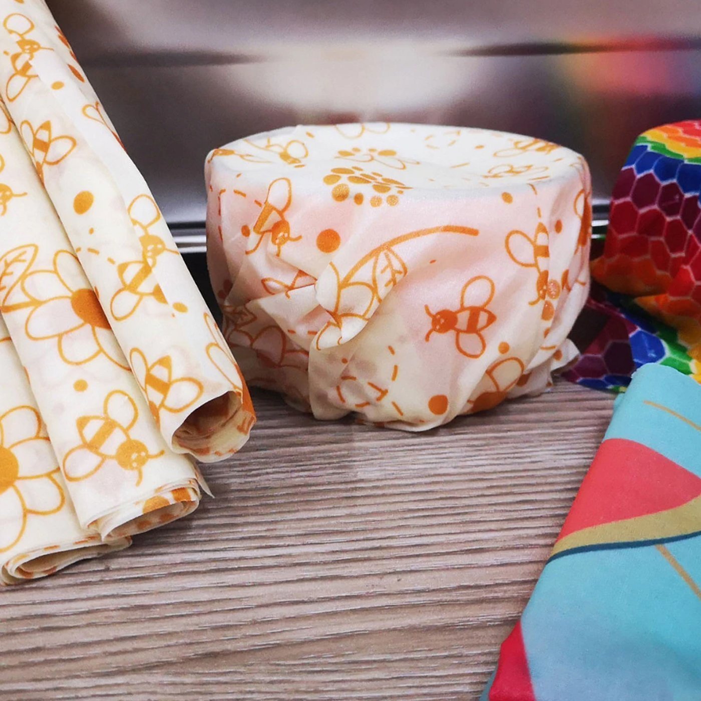 Beeswax Food Wraps - EcoWrap Essentials (3 pcs)