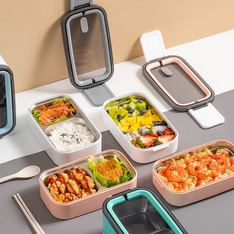 Stainless Steel Bento Lunch Box - EcoMeal Pro