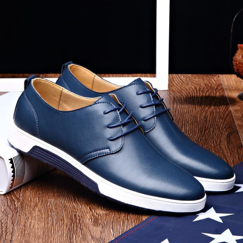 Oxford Leather Casual Shoes - LuxeStride
