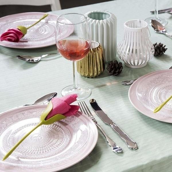 Elegant Bloom Paper Napkin Folder - LuxeCraft