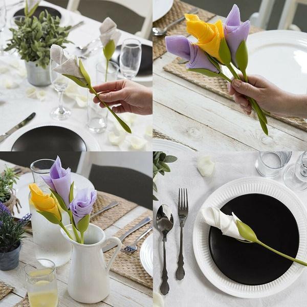 Elegant Bloom Paper Napkin Folder - LuxeCraft