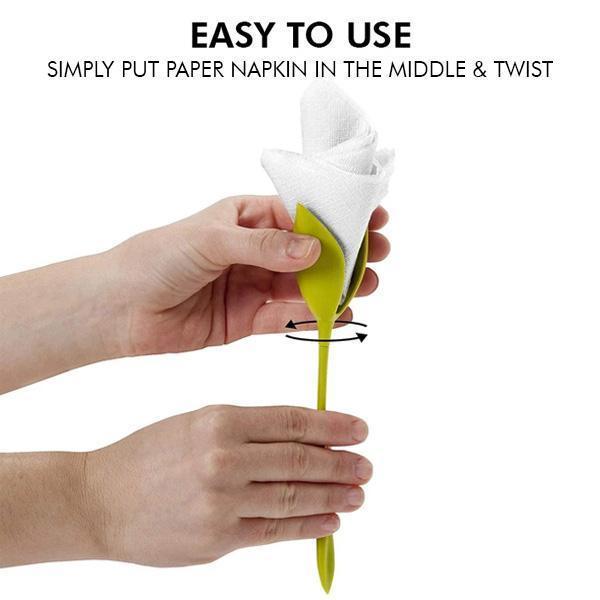 Elegant Bloom Paper Napkin Folder - LuxeCraft