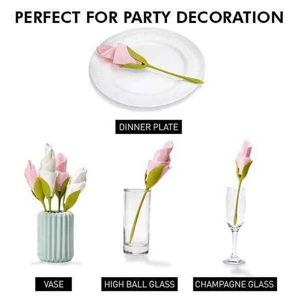 Elegant Bloom Paper Napkin Folder - LuxeCraft