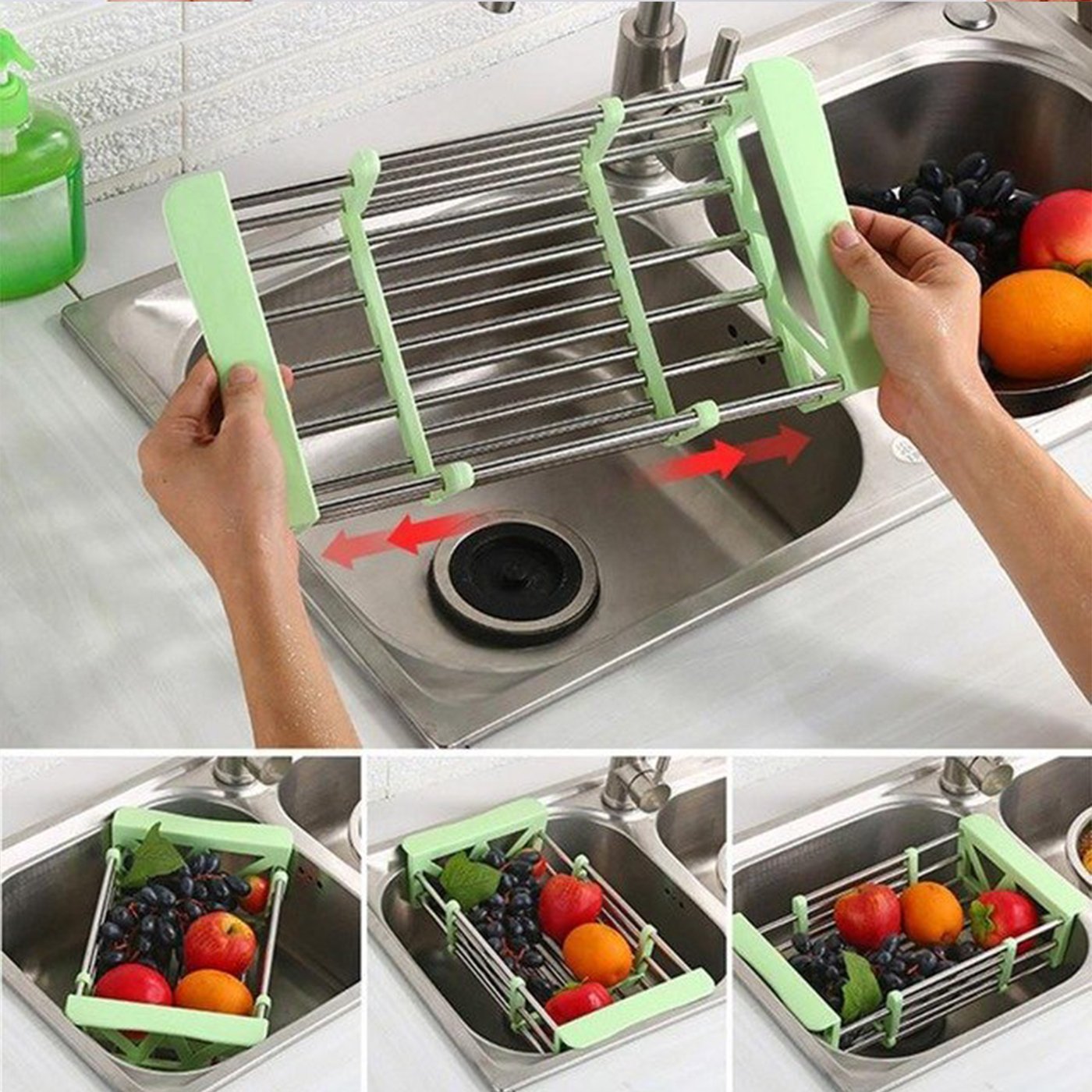 Retractable Drainer Rack - AquaEase