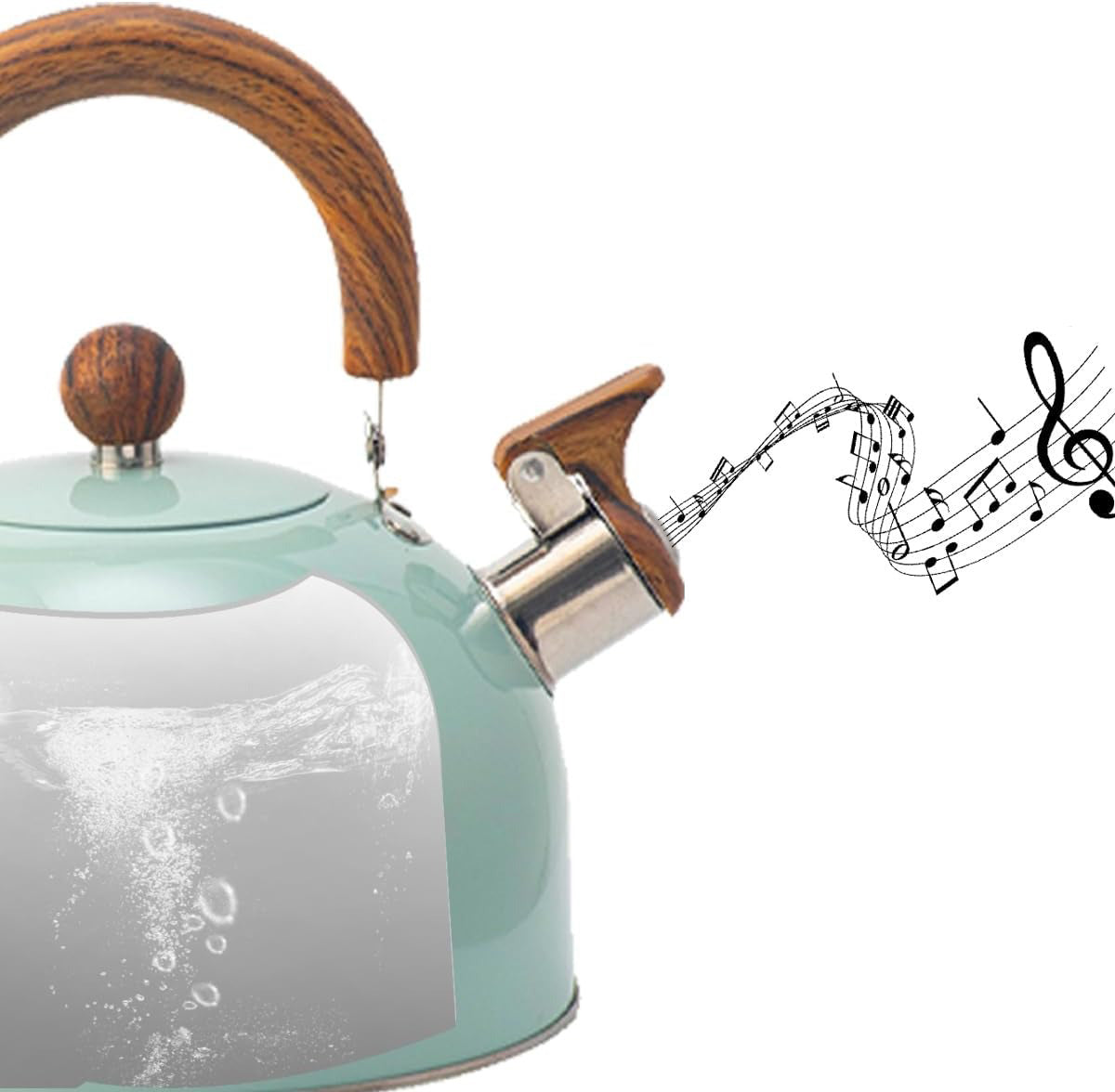 Whistling Stainless Steel Kettle - LuxeBrew