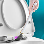 Silicone Toilet Brush with Drip Tray - Luxora Home
