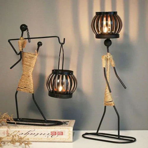 Vintage Candle Holder - LuxeAura