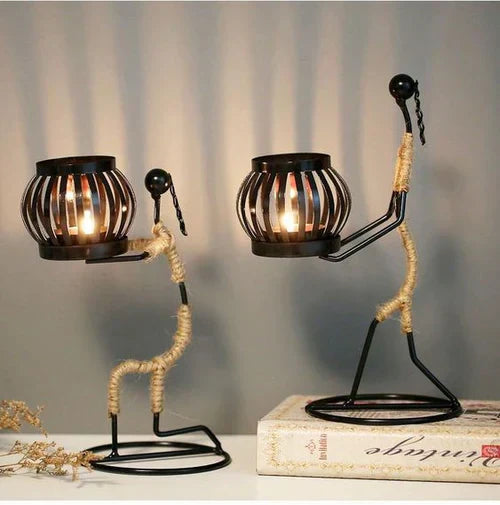 Vintage Candle Holder - LuxeAura