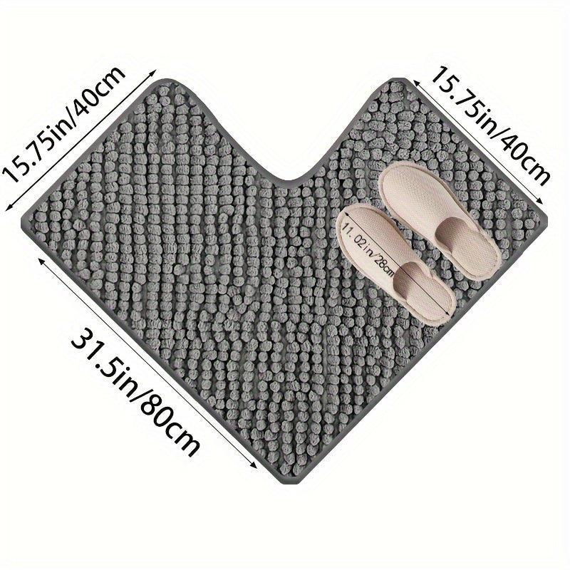 Anti-Slip Corner Shower Mat - Luxe Haven