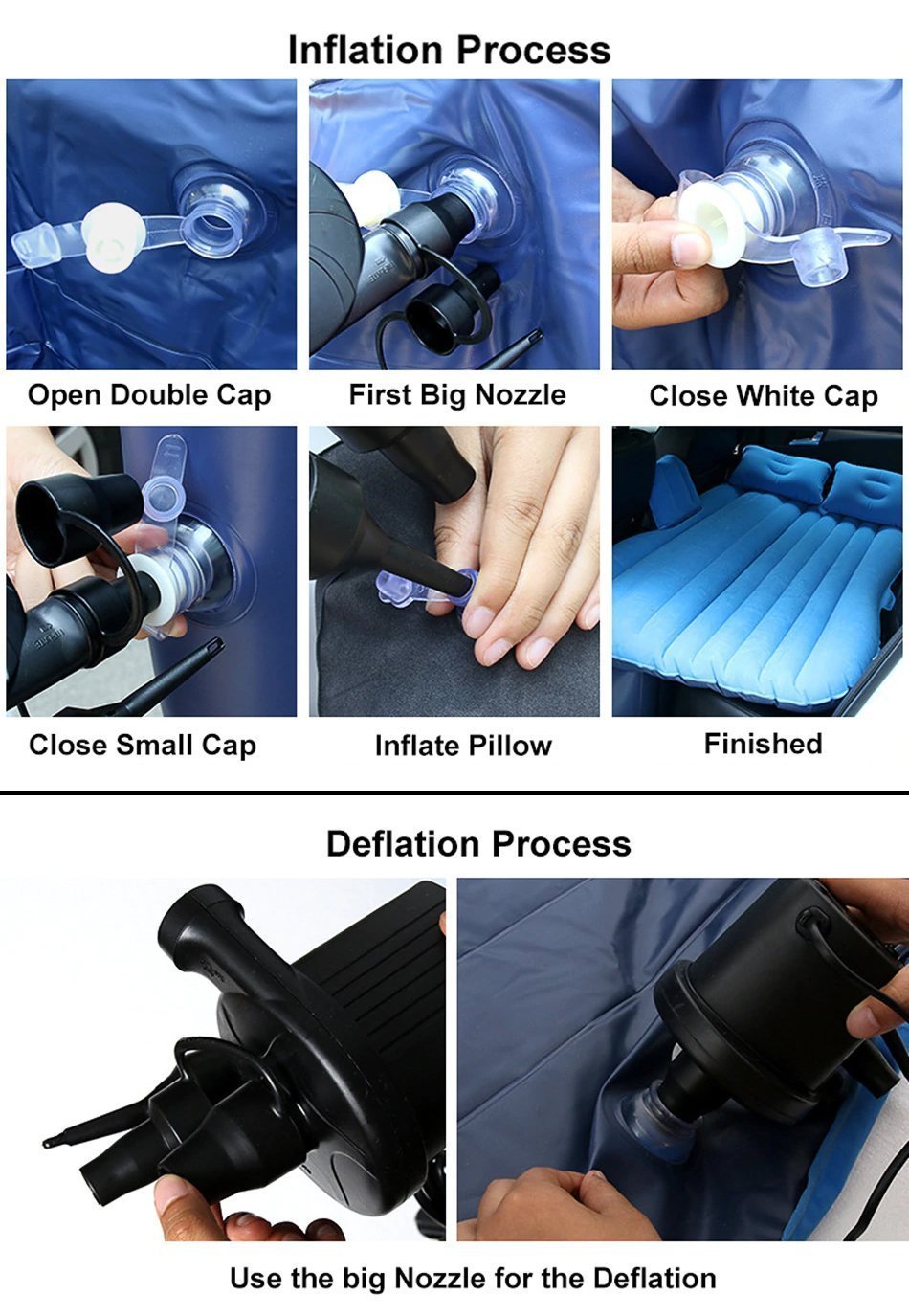 Inflatable Car Bed - LuxeRest Comfort Solutions