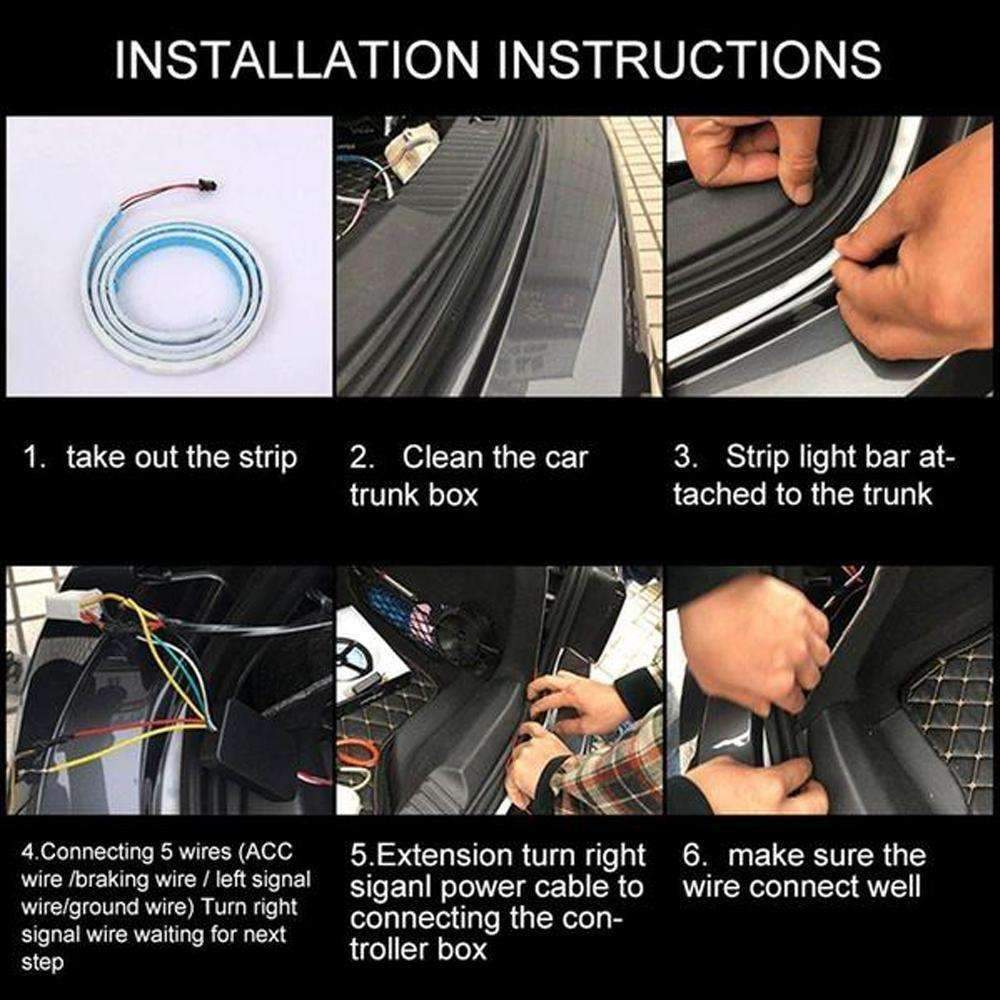 GlowDrive LED Strip Trunk Light - Enhance Your Car's Style