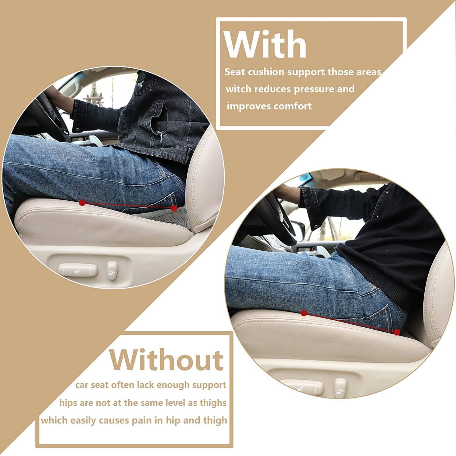 Ergonomic Memory Foam Car Seat Cushion - ComfortNest