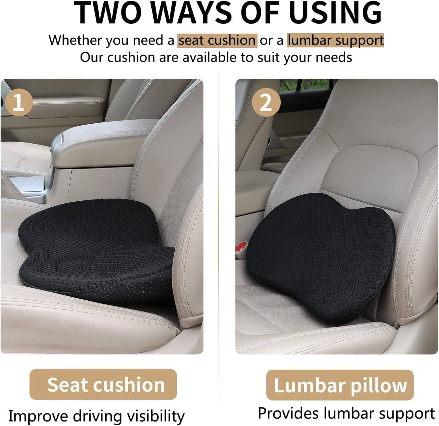 Ergonomic Memory Foam Car Seat Cushion - ComfortNest
