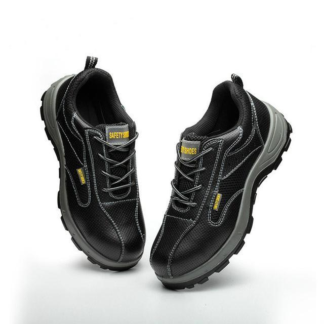 Steel Toe Work Shoes with Anti-Skid Grip - ForgePro