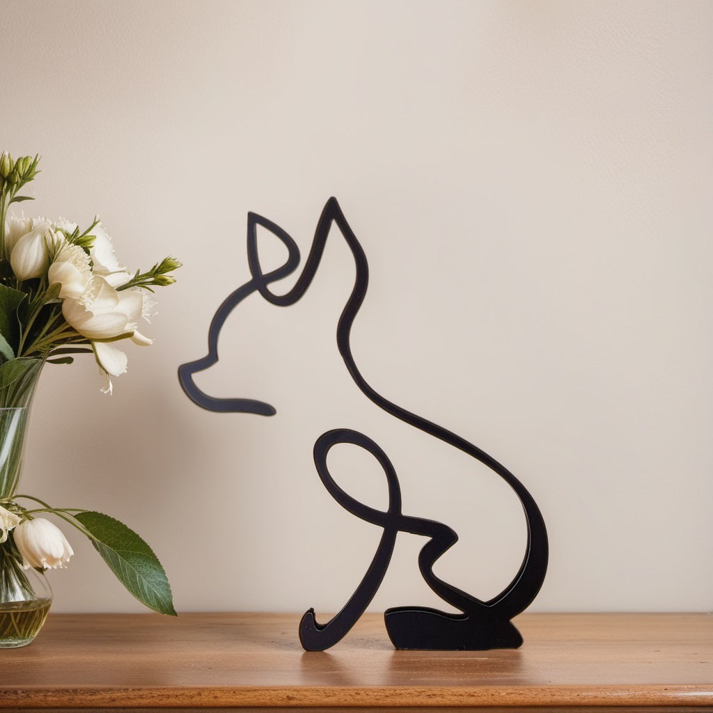 Canine Abstract Sculpture - ArtistryPaws