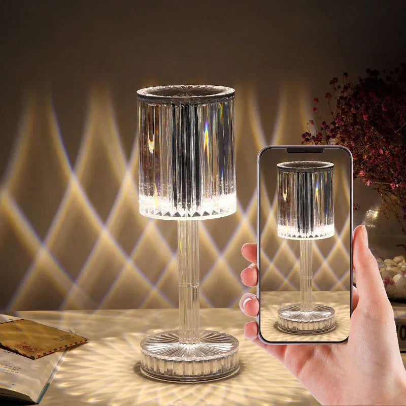 Dimmable Crystal Table Lamp - Luminara Elegance