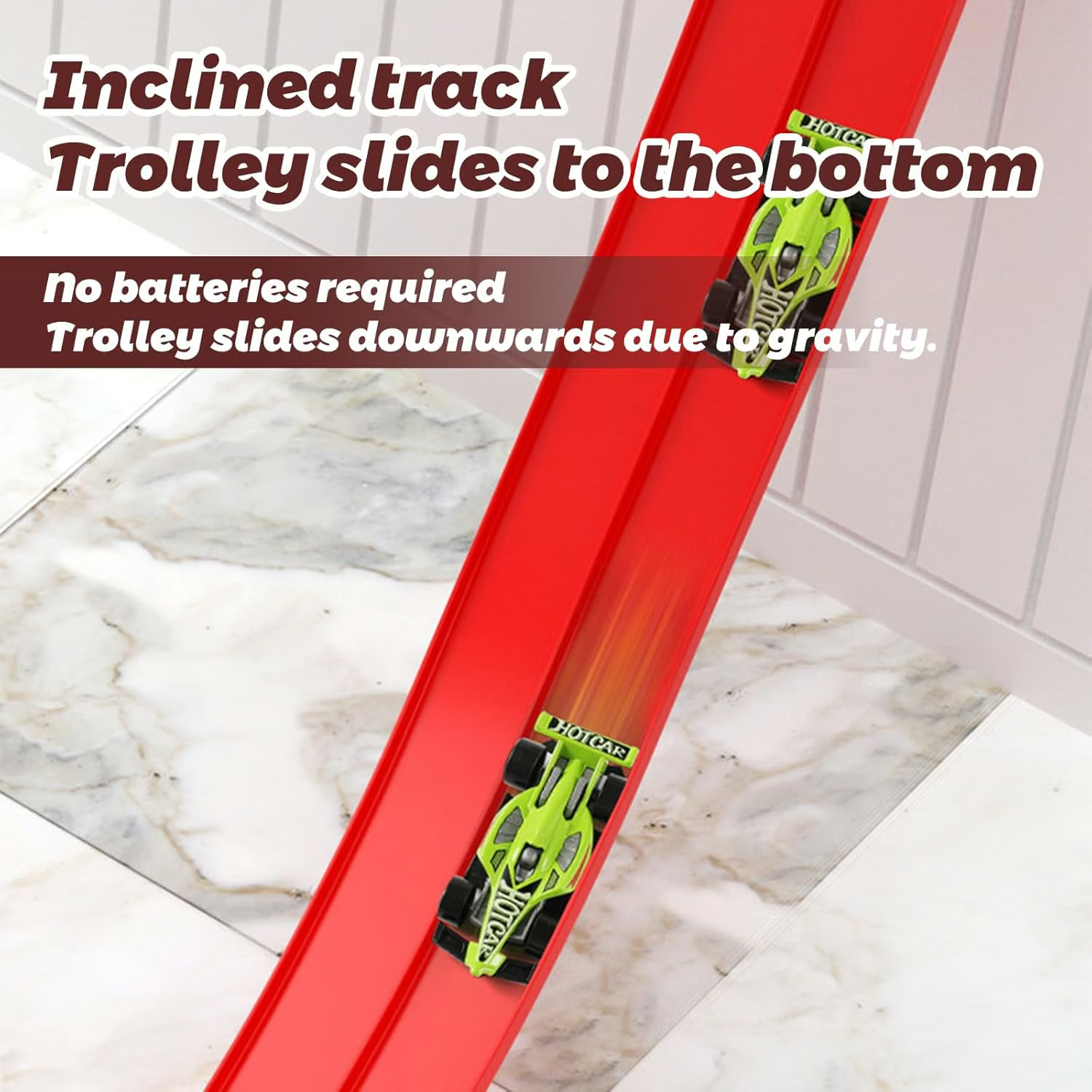 Racing Track Set - SpeedFlex Designs with 4 Diecast Cars