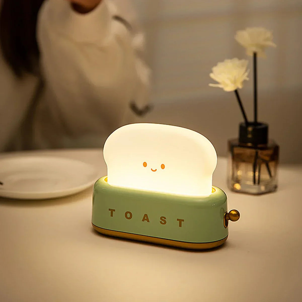 Toast Night Light - GlowNest