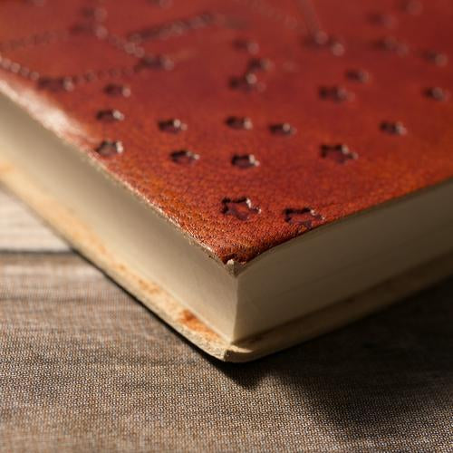 Elephant Yoga Leather Journal - Artisan Crafted by ZenCraft