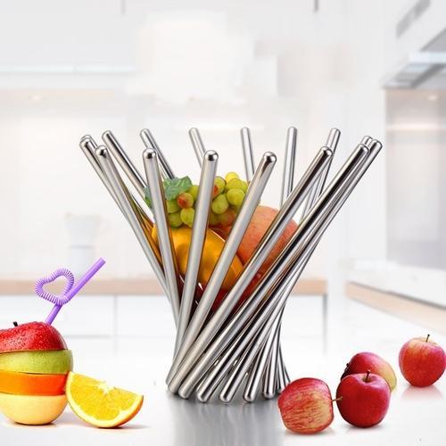 Stainless Steel Spiral Fruit Bowl - LuxeCraft