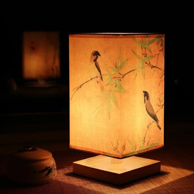 Wooden Fabric Lamp - Lumina Home Decor