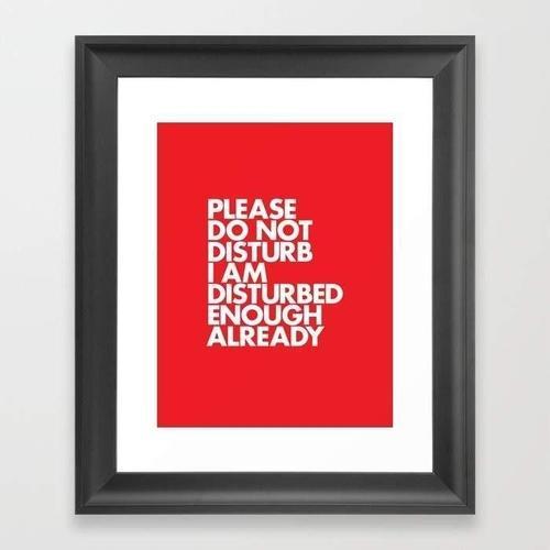 Disturbance Blocker Sign - QuietSpace Decor