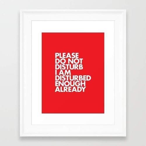 Disturbance Blocker Sign - QuietSpace Decor