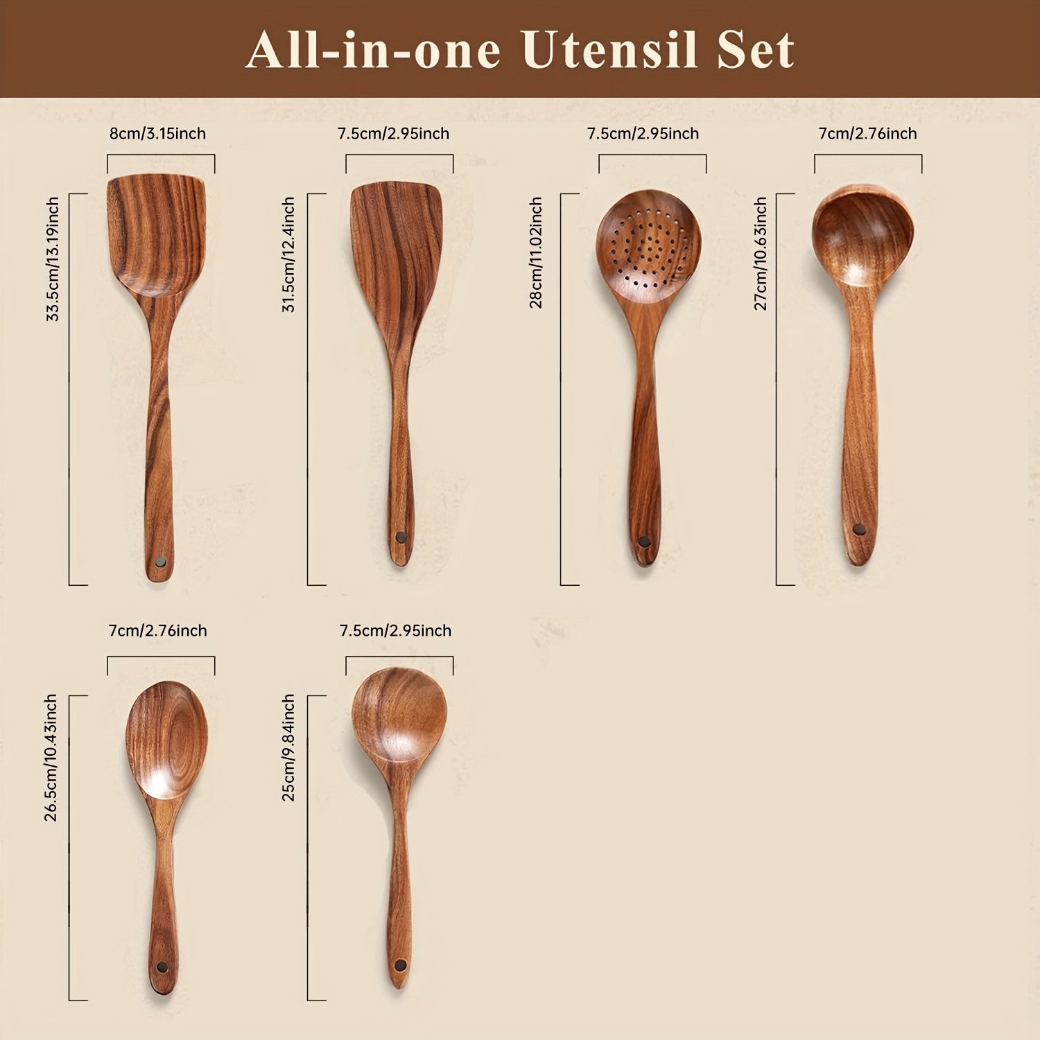 Teak Cooking Utensil Set - Artisan Kitchenware