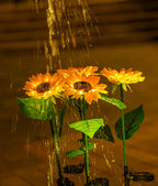 Solar Sunflower Lamp - LuminaGlow