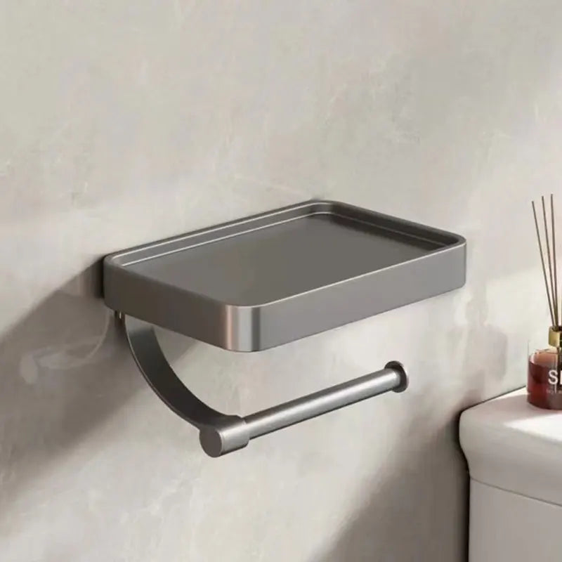 Toilet Paper Holder with Shelf - LuxeHome Essentials