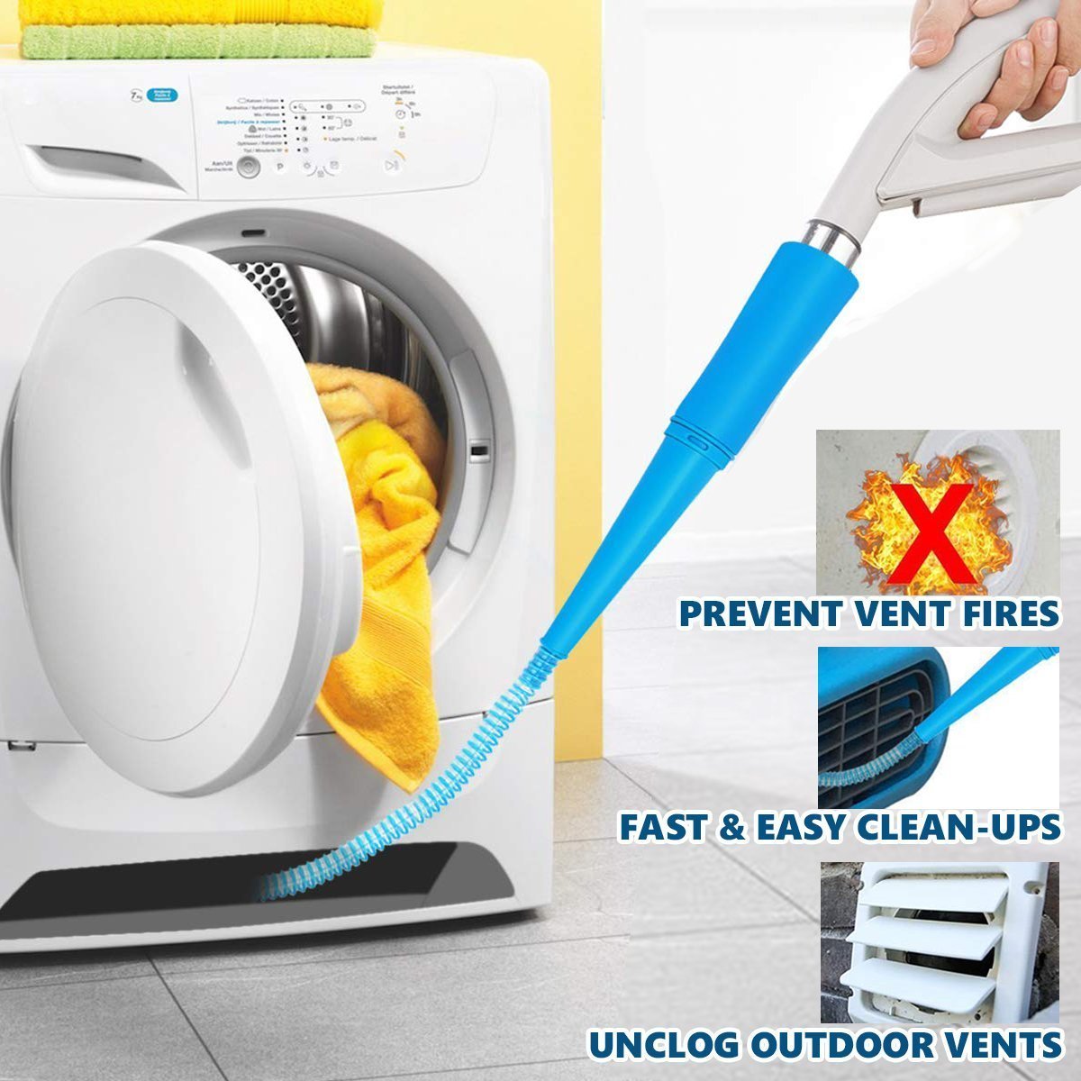 LintAway Dryer Lint Vacuum Attachment - Premium Cleaning Tool