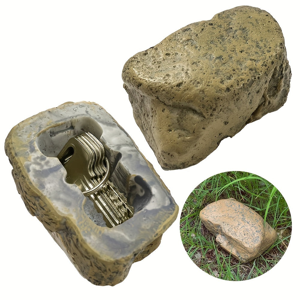 Stone-Look Key Hider Rock Safe - SecureHide