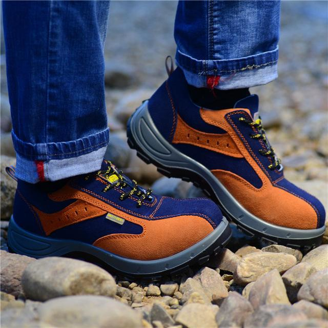 Steel Toe Work Shoes with Anti-Skid Grip - ForgePro