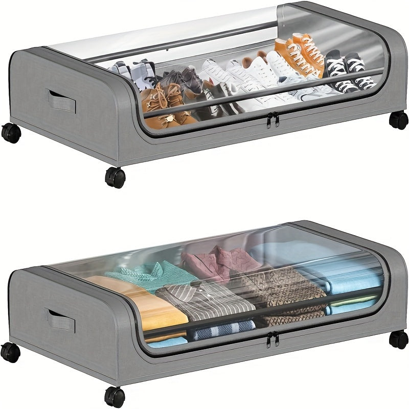 Underbed Storage Bins with Wheels - LuxeSpace
