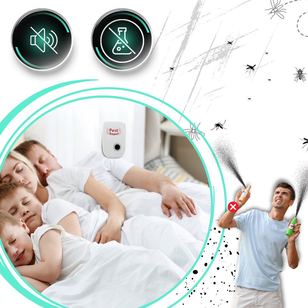 Ultrasonic Pest Repeller - EcoGuard 1600 sq ft Coverage