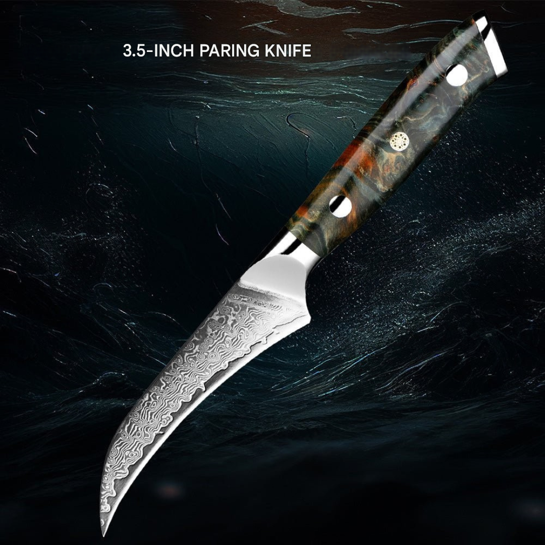 Damascus Steel Knife Set – ZenBlade Essentials