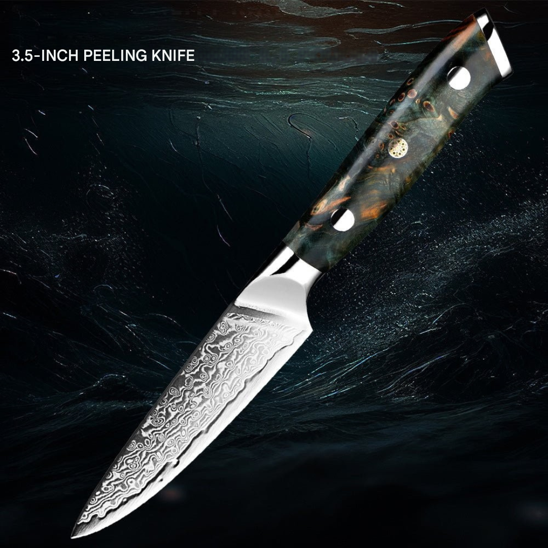 Damascus Steel Knife Set – ZenBlade Essentials