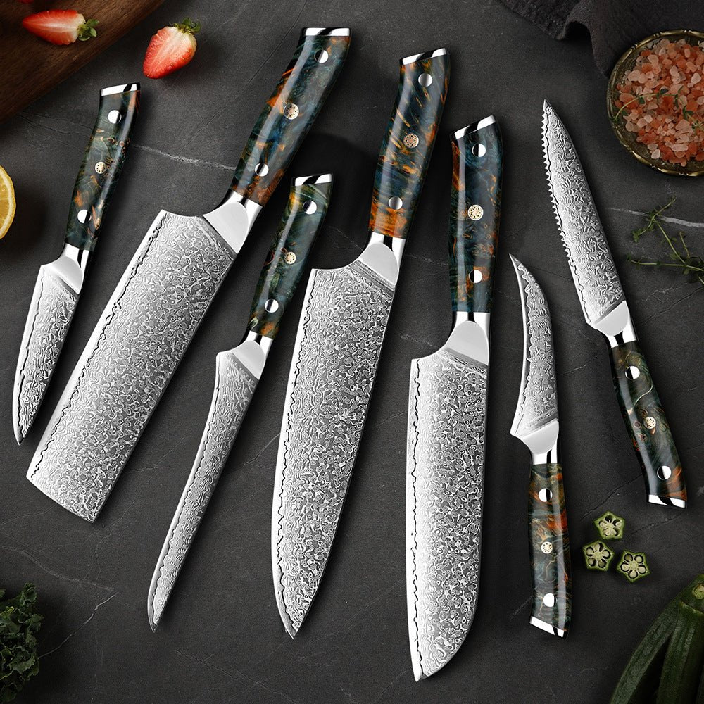Damascus Steel Knife Set – ZenBlade Essentials