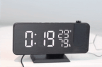 Smart Alarm Clock - Luminex with 180° Projector & USB Charger