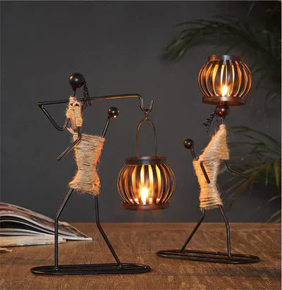 Vintage Candle Holder - LuxeAura