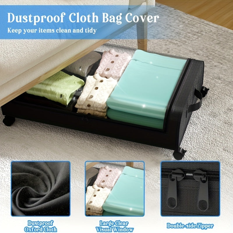 Underbed Storage Bins with Wheels - LuxeSpace