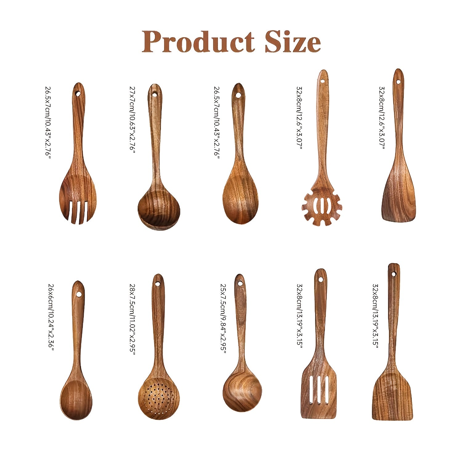 Teak Cooking Utensil Set - Artisan Kitchenware