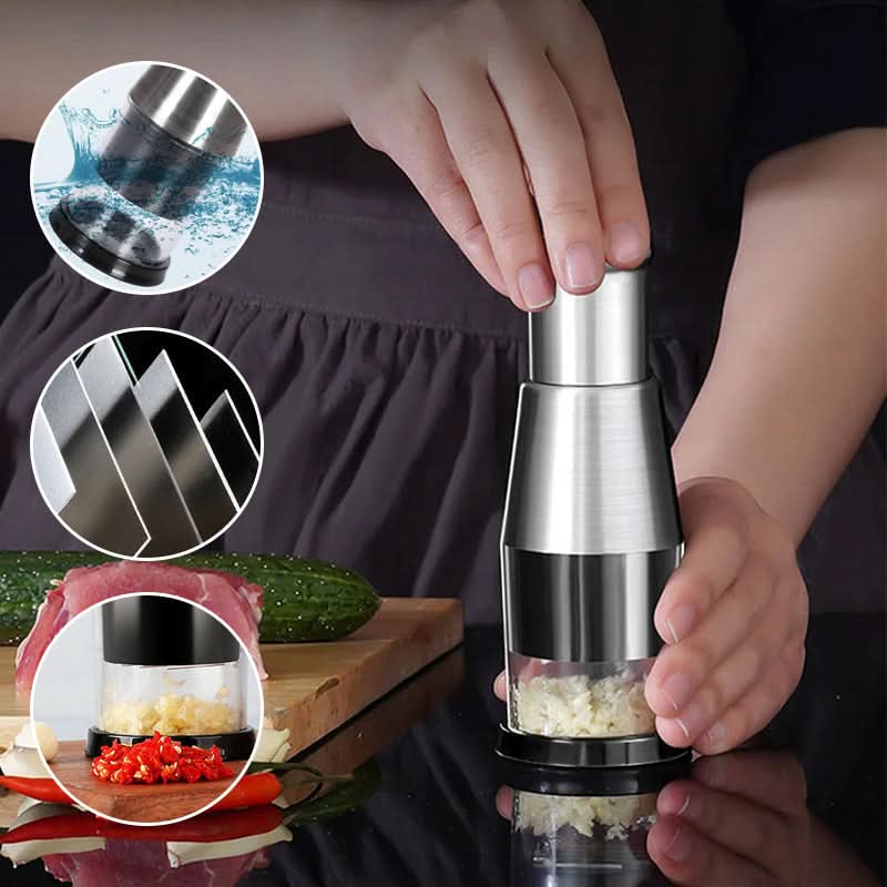 Garlic Press - Culinary Elite Stainless Steel Tool