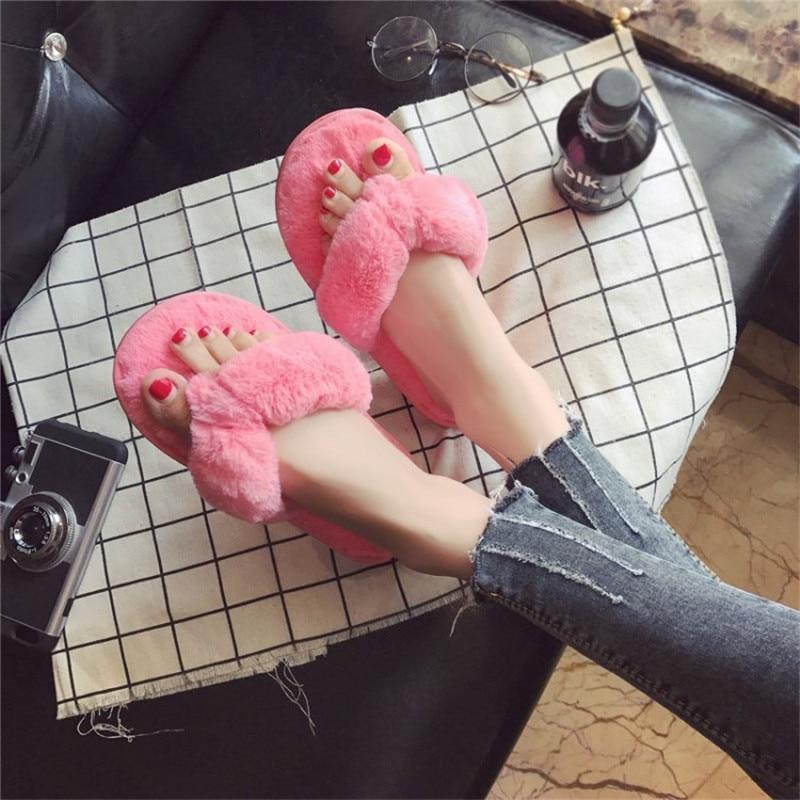 Anti-Slip Fur Slippers - LuxeComfort
