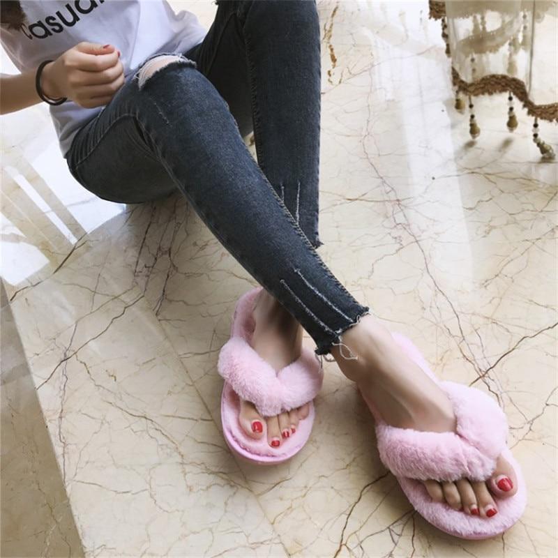 Anti-Slip Fur Slippers - LuxeComfort