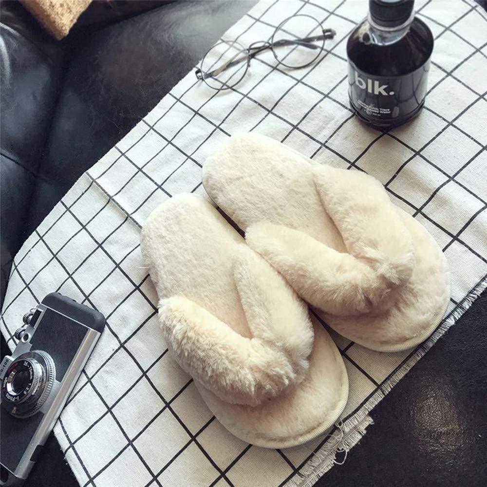 Anti-Slip Fur Slippers - LuxeComfort
