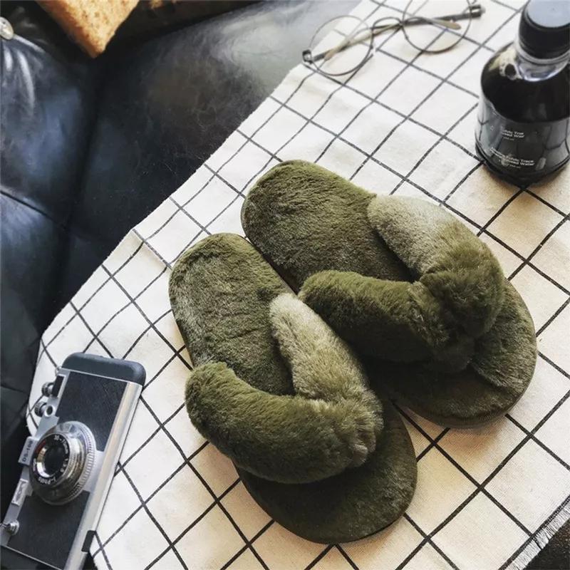 Anti-Slip Fur Slippers - LuxeComfort