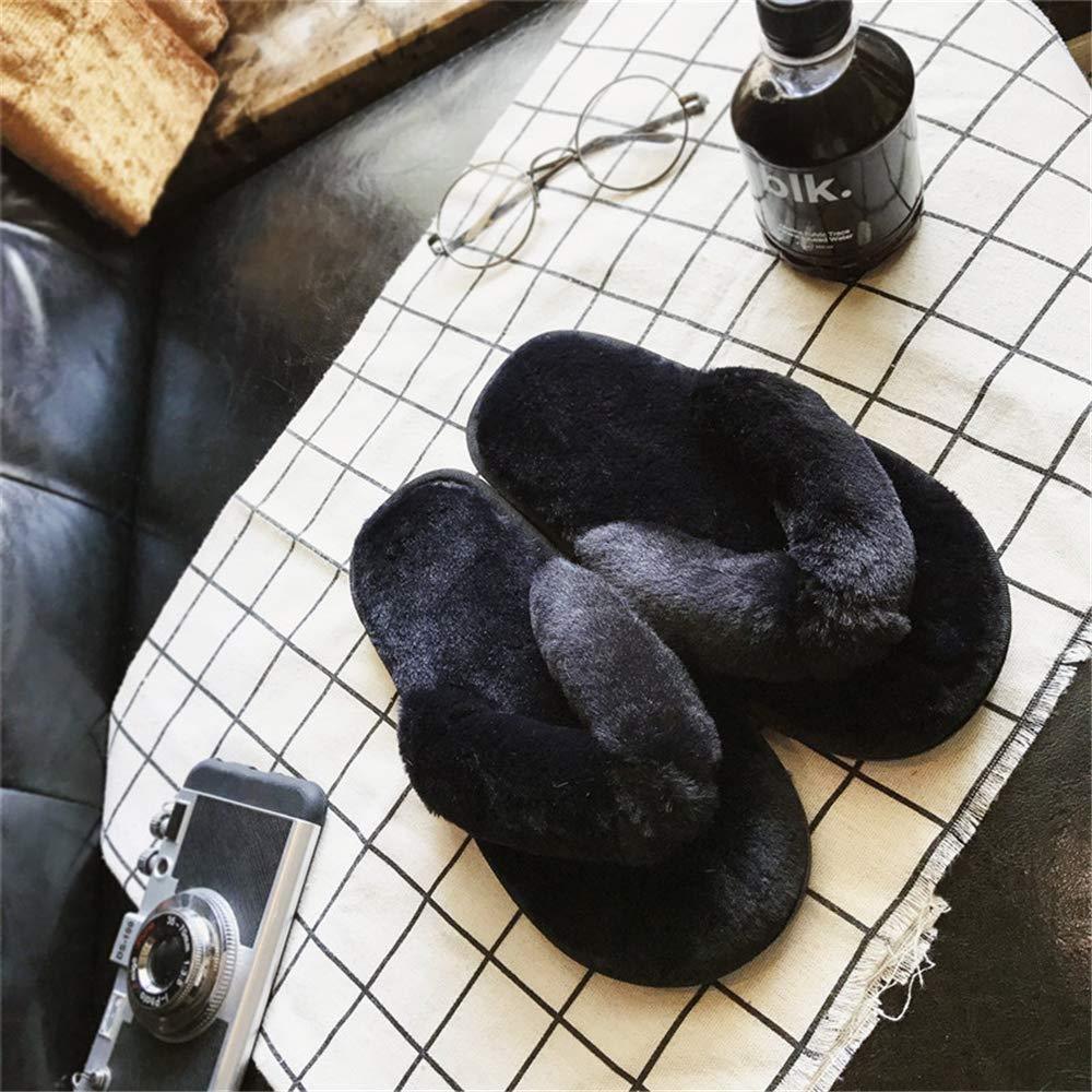 Anti-Slip Fur Slippers - LuxeComfort