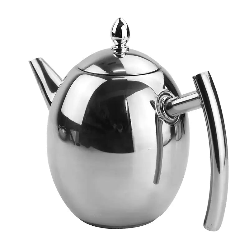Premium Stainless Steel Teapot with Strainer - BrewMaster
