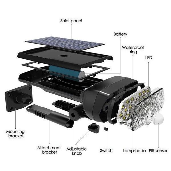 Solar Guardian Torch - LuminaTech Rechargeable Light